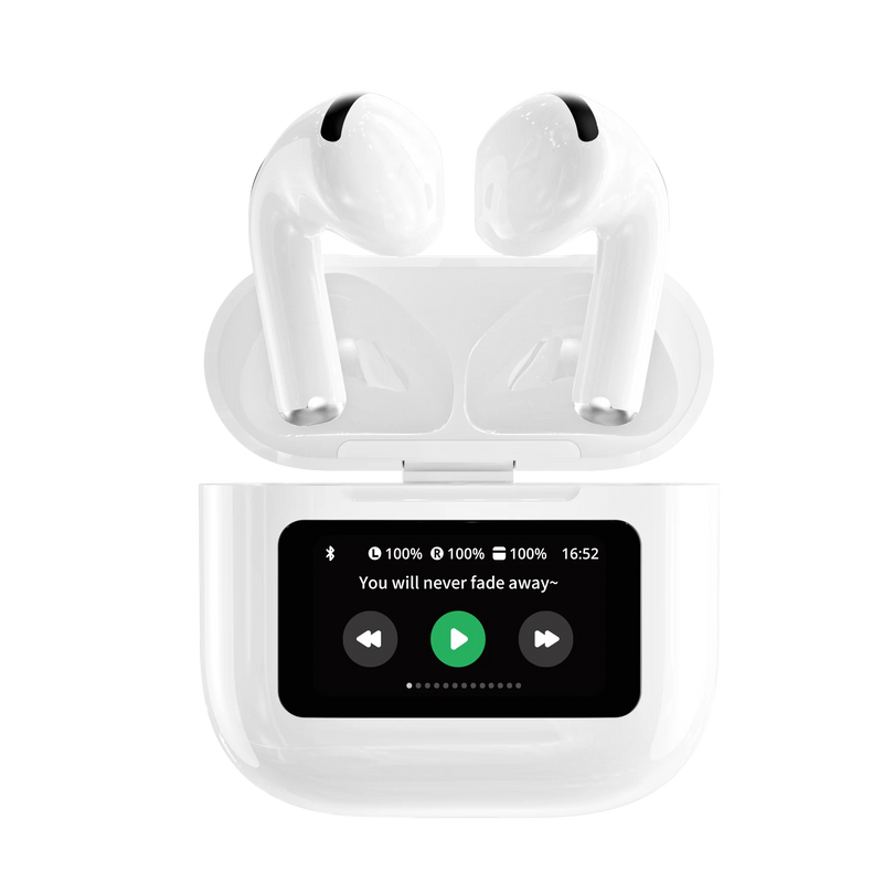 A12 Pro ENC Noise Cancellation Earphone TWS Wireless Earbuds With Touch Control LCD Screen Equalizer Super Bass Premium Sound