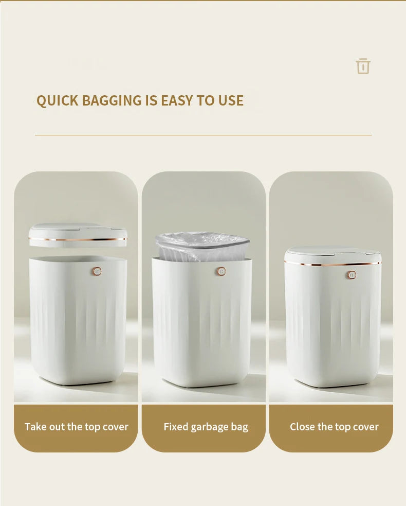 Smart Sensor Trash Can Automatic Garbage Bin Rechargeable Touchless Dustbin for Kitchen Toilet Wastebasket with Lid 22/20L