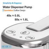 Water Dispensers Foldable Water Bottle Pump Automatic Dispenser Pump Button Control Portable Electric Water Dispenser for Home