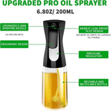 Olive Oil Glass Sprayer 200ml 300ml BBQ Oil Spray Bottle Cooking Baking Vinegar Mist Barbecue Spray Bottle Kitchen Air Fryer