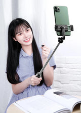 Wireless Selfie Stick with Bluetooth Mobile Phone For iPhone 15 Android Selfie Rod with Remote Control for Cellar Cellphone Boom