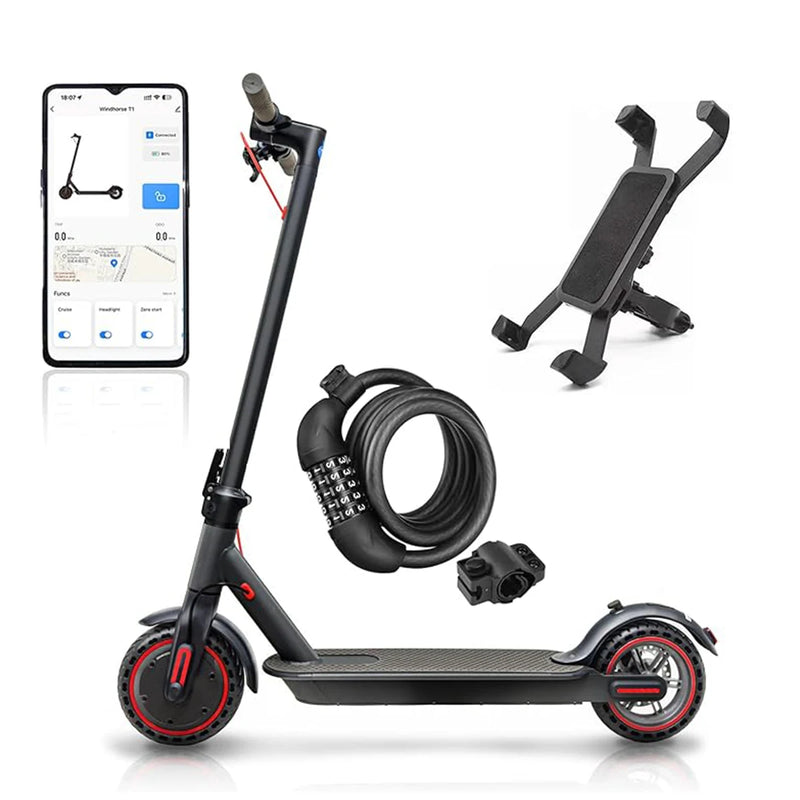 350W Folding Electric Scooter Aluminum Alloy  8.5" Tire 36V 10.4AH Lithium Battery With App Kick Scooter For Adults Escooter