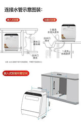 Dishwasher fully automatic desktop 8-person capacity upper and lower spray small household drying and disinfection