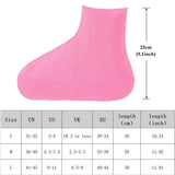 1Pair Reusable Waterproof Rain Shoe Covers Silicone Outdoor Rain Boot Overshoes Walking Shoes Accessories Protectors Shoes Cover