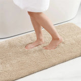 Kitinjoy Soft Bathroom Plush Rug Absorbent Quick Dry Bath Mat Shower Pad Floor Protector Decor Non-Slip Live Room Bedroom Carpet