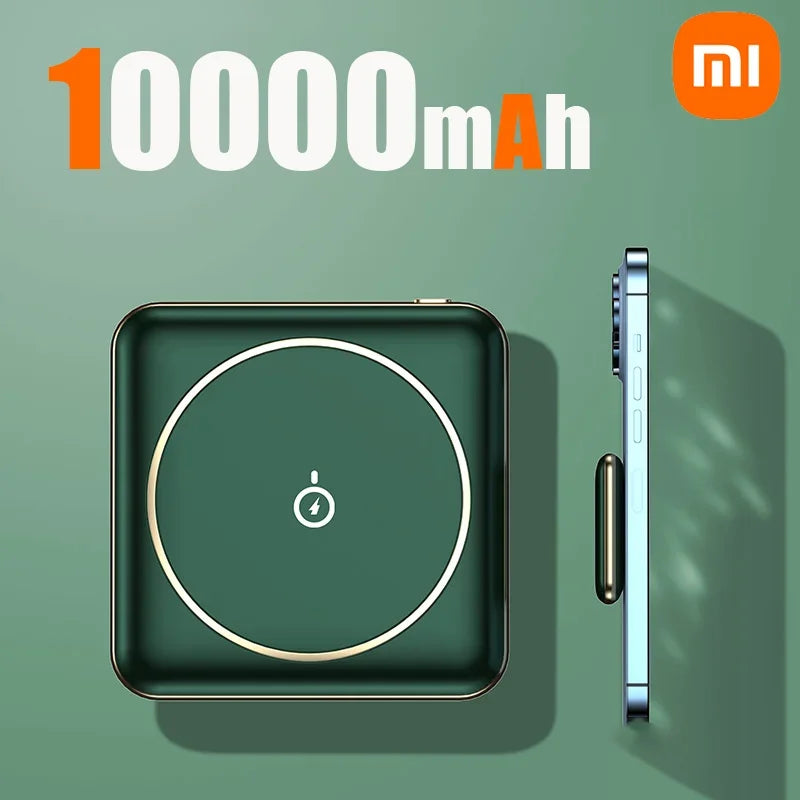 Xiaomi 50000mAh Mini Magnetic Wireless Power Bank Charger Fast Charging Thin External Battery For iPhone Huawei Samsung Xiaomi