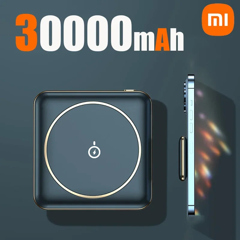 Xiaomi 50000mAh Mini Magnetic Wireless Power Bank Charger Fast Charging Thin External Battery For iPhone Huawei Samsung Xiaomi