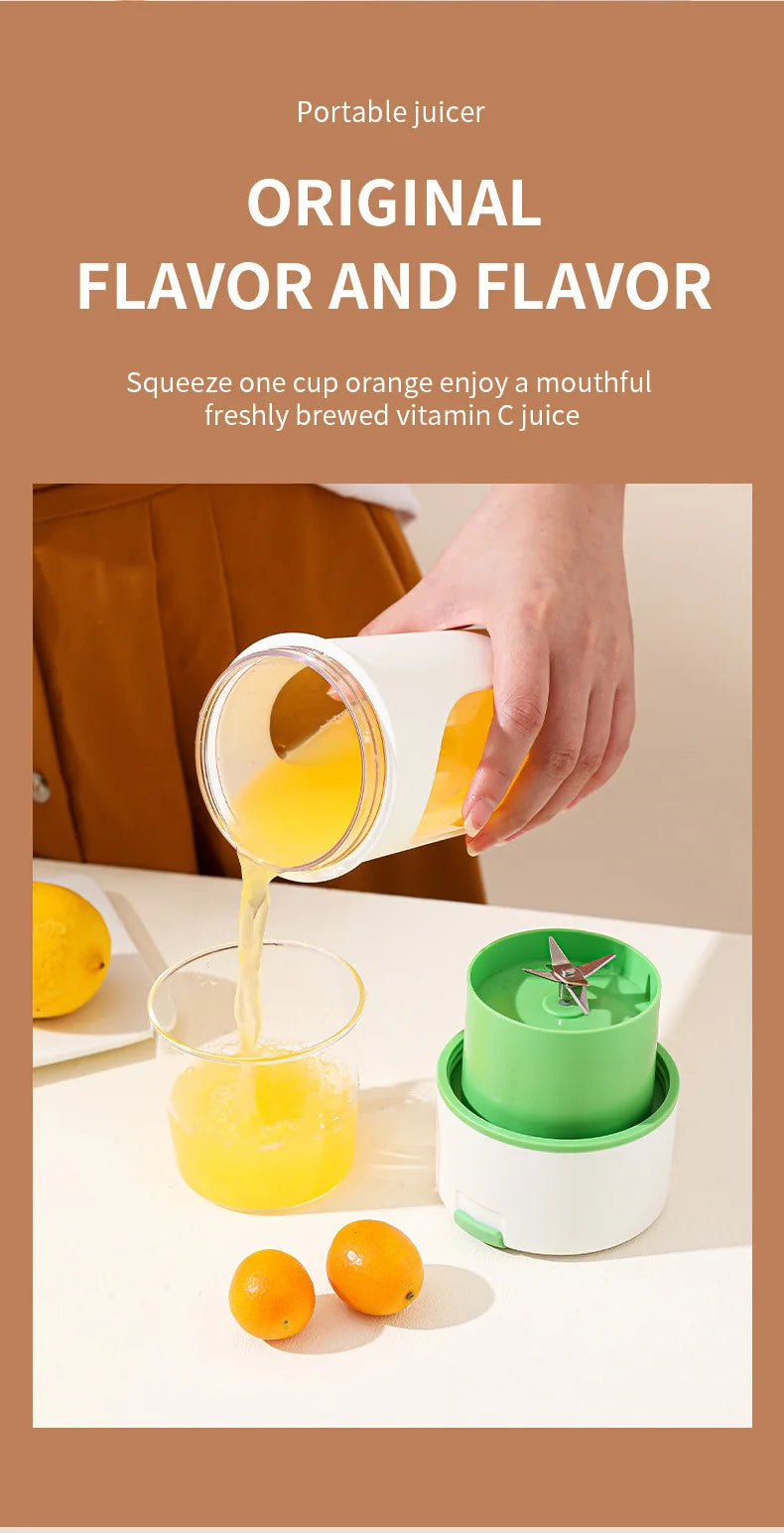 Home Portable Mini Juicer 2in1 Powerful Electric Juice Cup Highvalue Direct Drinking Small Juicer