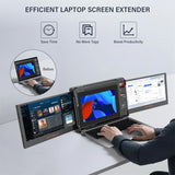 11.6 Inch Portable Monitor Laptop Triple Dual Extender Screen Full View 1920x1080 IPS FHD Folded Display For 13.0-17.3In Laptops