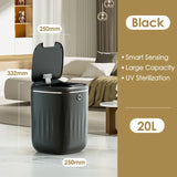 Smart Trash Can 20L Automatic Sensor Battery Powered Garbage Bin Large Capacity Induction Trash Can For Kitchen Bathroom Toilet