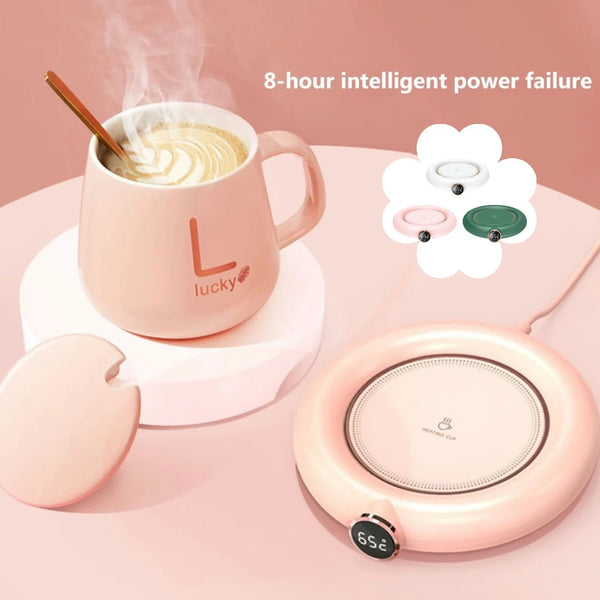 Electric Coffee Mug Warmer Constant Temperature Coffee Mug Heating Coaster Portable Milk Hot Plate Lightweight for Holiday Gifts