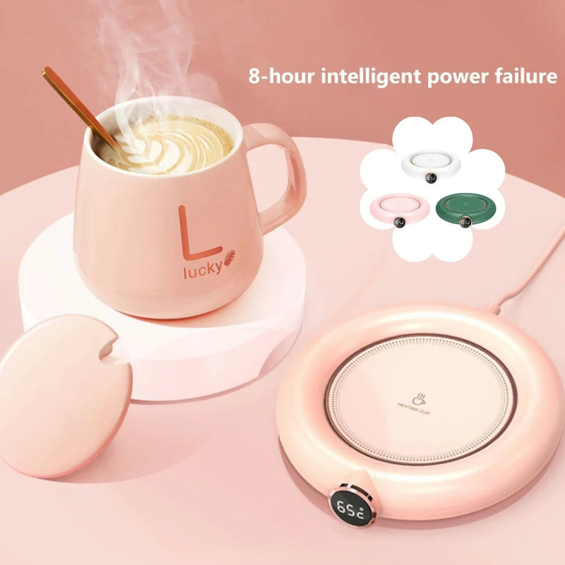 Electric Coffee Mug Warmer Constant Temperature Coffee Mug Heating Coaster Portable Milk Hot Plate Lightweight for Holiday Gifts