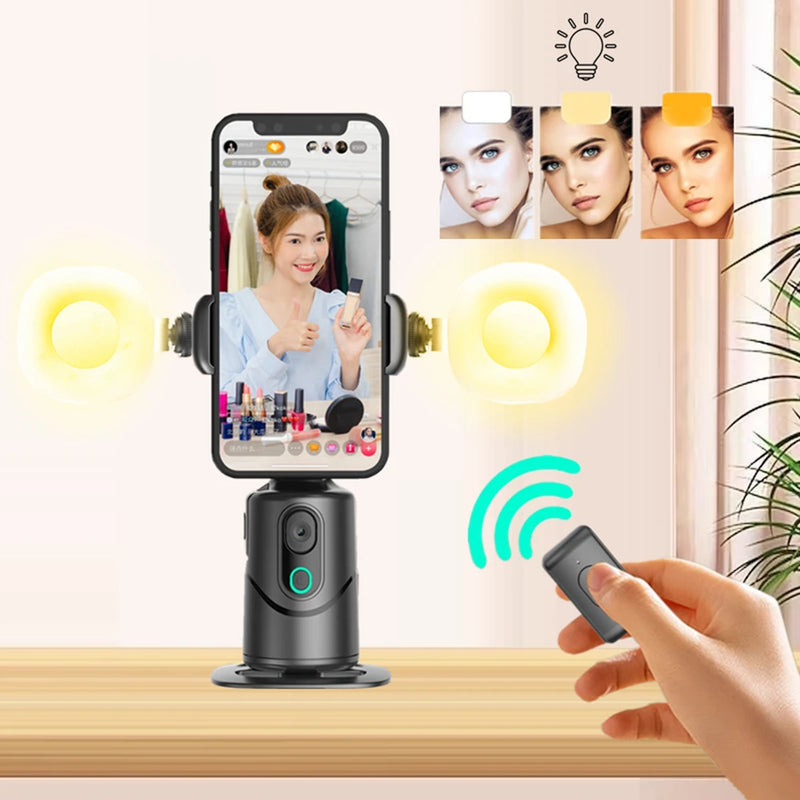 Automatic Facial Tracking 360 °Rotation Gimbal Stabilizer Mobile Phone Holder Wirelss Intelligent Selfie Stick Smartphone Tripod