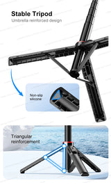 1300mm Magnetic Selfie Stick Tripod for iPhone Magsafe,Hidden Clamp & 1/4" Thread Compatible Android Smartphone & Action Camera