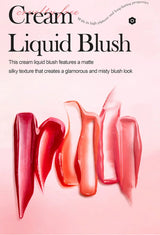 Matte Liquid Blush Stick Lasting Easy Color Blush Cream for Lips and Cheeks Concealer Waterproof Lip Gloss Makeup.