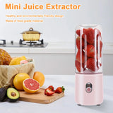 500ml Fruit Juicer USB Powered Mini Juice Blender Cup 120W Fruit Shakes Juicer Mixer Automatic Small Electric Juicer