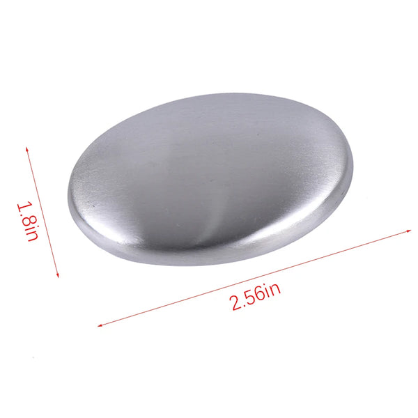 Stainless Steel Soap Oval Shape Deodorize Smell From Hands Retail Magic Eliminating Odor Kitchen Bar Chef Soap DropShip