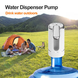 Water Dispensers Foldable Water Bottle Pump Automatic Dispenser Pump Button Control Portable Electric Water Dispenser for Home