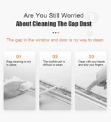 Window Glass Wiper Groove Gap Cleaning Brush Household Window Track Slot Sweep Ash Cleaner Brush Creative Cleaning Tools