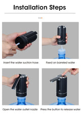 Water Dispensers Foldable Water Bottle Pump Automatic Dispenser Pump Button Control Portable Electric Water Dispenser for Home