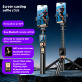 Smartphone Tirpod Multi functional automatic shooting with LED screen mirroring selfie stick Rear camera dedicated selfie stick