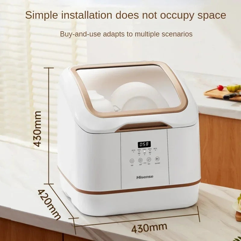 Portable Tabletop Dish Washer 43cm Home Free Installation Automatic Maternal Fruit Vegetable Washer посудамойка غسالات أطباق