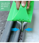 Window Glass Wiper Groove Gap Cleaning Brush Household Window Track Slot Sweep Ash Cleaner Brush Creative Cleaning Tools