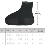 1Pair Reusable Waterproof Rain Shoe Covers Silicone Outdoor Rain Boot Overshoes Walking Shoes Accessories Protectors Shoes Cover