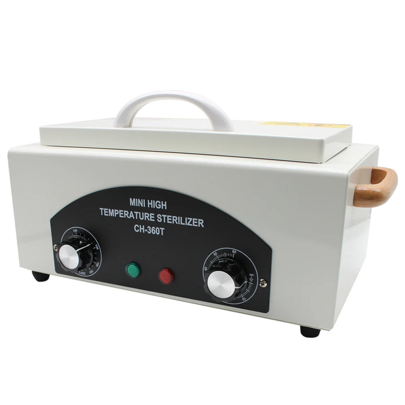 220V 1.9L 300W Dry Heat Sterilizer Portable Autoclave Dental Utensils Beauty Salon Nail Tools Disinfection Machine With Timer