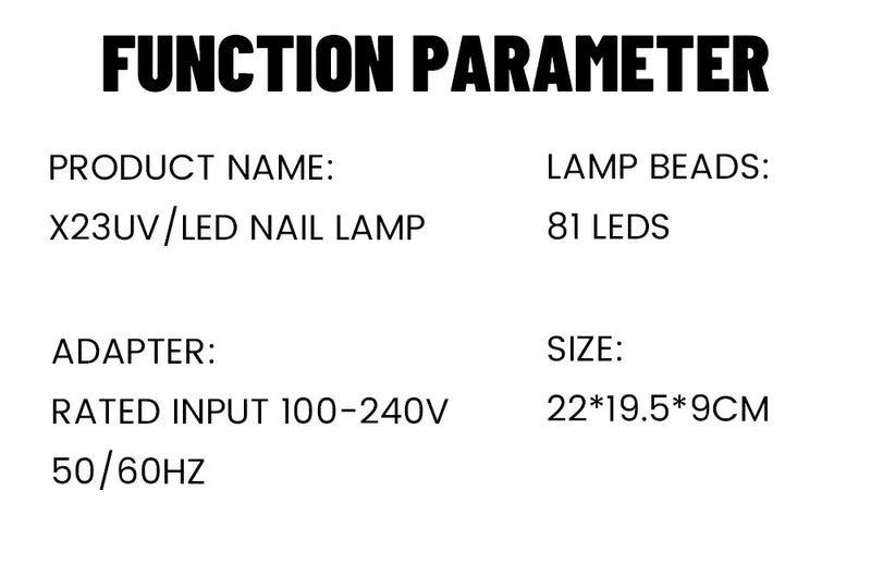 380W 81LEDS UV LED Nail Lamp Nail Dryer for Gel Polish 4 Setting Timers UV Nail Lamp Professional Nail Light Automatic Sensor