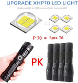 Super XHP120 Powerful Led Flashlight XHP90 High Power Torch Light Rechargeable Tactical Flashlight 18650 Usb Camping Lamp