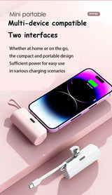 Xiaomi Mini Wireless Power Bank 30000mAh Capsule Large Capacity Portable Fast Charging External Battery For iPhone Type-c New