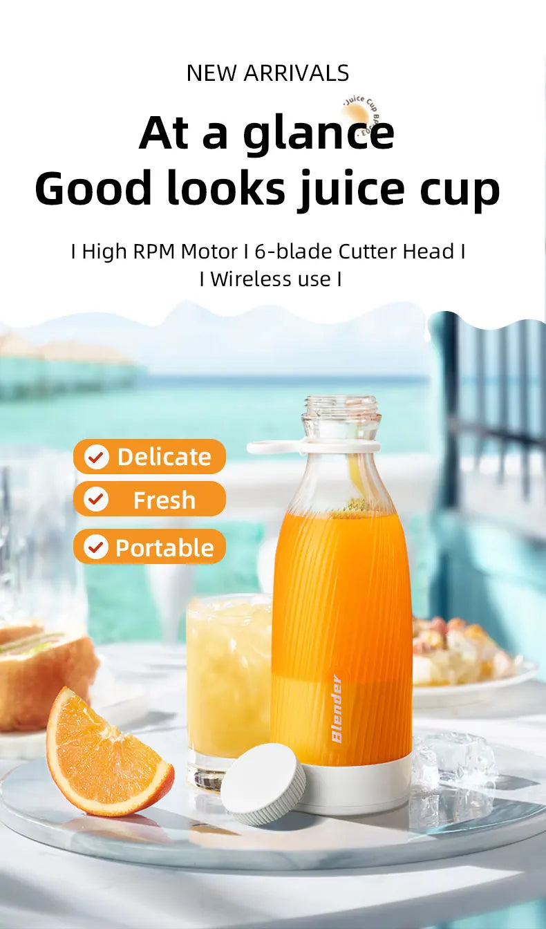 Portable Electric Juicer Blender Usb Mini Fruit Mixers Juicers Fruit Extractors Food Milkshake Multifunction Juice  Cup Bottle