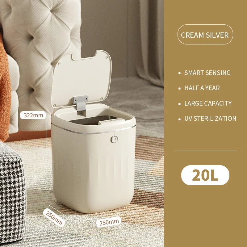 Smart Sensor Trash Can Automatic Garbage Bin Rechargeable Touchless Dustbin for Kitchen Toilet Wastebasket with Lid 22/20L