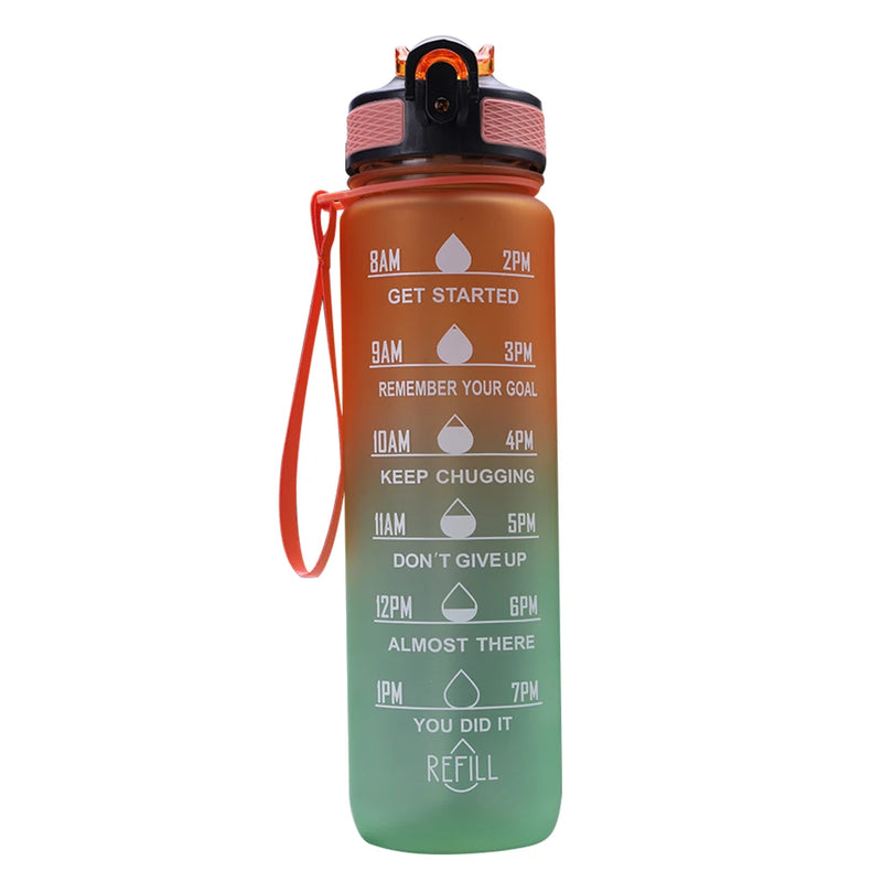 1L Water Bottle Portable Sport Water Bottle Pretty Drink Bottle Leakproof Gym Water Bottle for Outdoor Travel Fitness Cycling