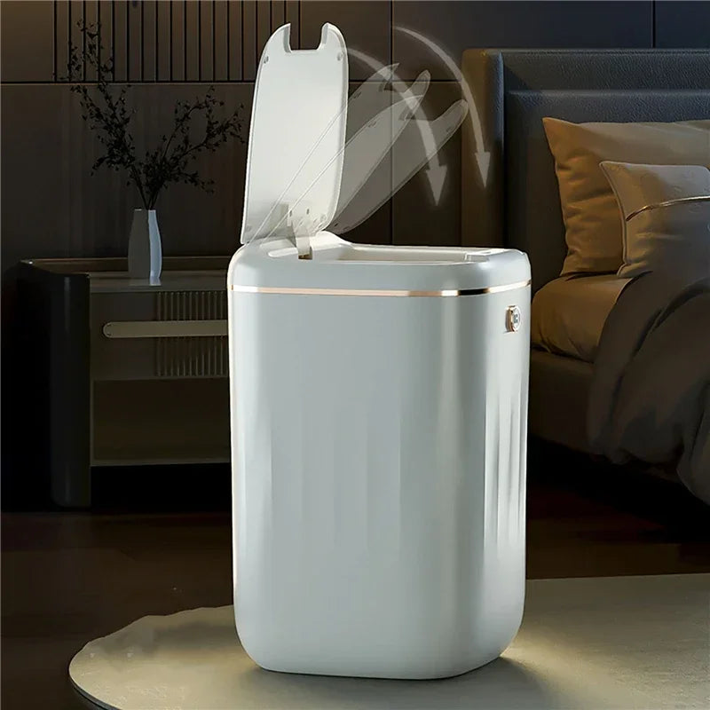 Smart Trash Can 20L Automatic Sensor Battery Powered Garbage Bin Large Capacity Induction Trash Can For Kitchen Bathroom Toilet