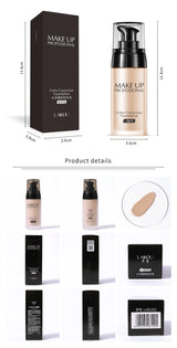 LAIKOU Makeup Base Face Liquid Foundation BB Cream Concealer Moisturizer Oil-control Whitening Waterproof Maquiagem Makeup 40g