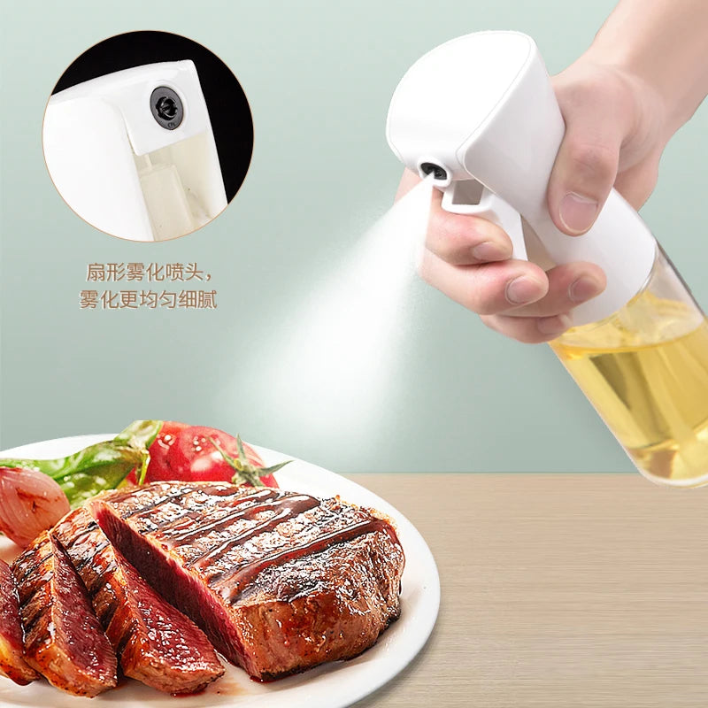 Olive Oil Glass Sprayer 200ml 300ml BBQ Oil Spray Bottle Cooking Baking Vinegar Mist Barbecue Spray Bottle Kitchen Air Fryer