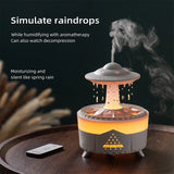 Remote Control Rotating Umbrella Waterdrop Aromatherapy Machine Ultrasonic Air Humidifier with LED Light for Home Aroma Diffuser