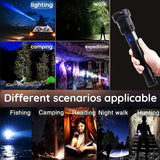 10000000 Lumens Super Bright Long Range LED Flashlight Tactical Flashlight Outdoor Waterproof Flashlight Camping Lantern Torch