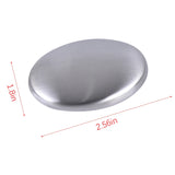 Stainless Steel Soap Oval Shape Deodorize Smell From Hands Retail Magic Eliminating Odor Kitchen Bar Chef Soap DropShip