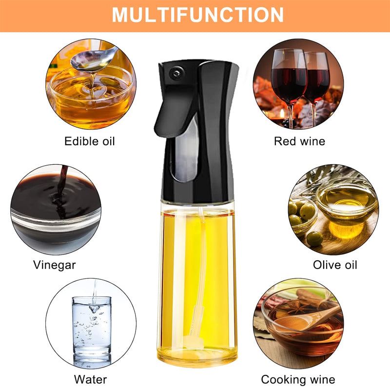 Olive Oil Glass Sprayer 200ml 300ml BBQ Oil Spray Bottle Cooking Baking Vinegar Mist Barbecue Spray Bottle Kitchen Air Fryer