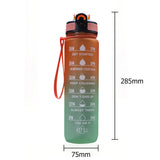 1L Water Bottle Portable Sport Water Bottle Pretty Drink Bottle Leakproof Gym Water Bottle for Outdoor Travel Fitness Cycling