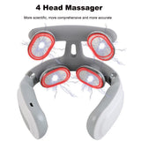 Neck Massager Relaxation Knead Heat Vibrator Travel U-shaped Pillow Car Airport Office Siesta Electric Cervical Spine Massage