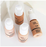 Liquid Foundation Concealer Face Naturally Flawless Matte Oil-Control Waterproof Long Lasting Foundation 30ml 5 Colors Optional